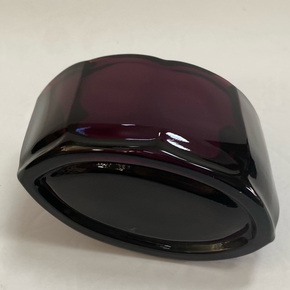 Vintage Clamborn Mule Shoe Translucent Purple Glass Spoon Rest Holder Kitchen - Picture 7 of 9